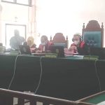 Sidang perdana kasus dugaan penipuan jual beli tanah di Kabupaten Muara Enim Sumsel (Dok. Indodaily.co)