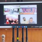 Suasana saat sidang putusan di Pengadilan negeri (PN) Palembang, Senin (12/9)