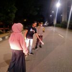 Olah TKP kasus penjambretan di Jalan Gubernur H Bastari Palembang