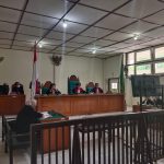 Suasana sidang di Pengadilan Negeri Palembang
