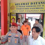 Unit Reskrim Polsek Seberang Ulu II Palembang mengamankan pelaku pencurian HP