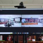Suasana di Pengdilan Negeri (PN) Tipikor Palembang, Dengan Agenda Pemeriksaan Saksi, Selasa (11/10/2022)
