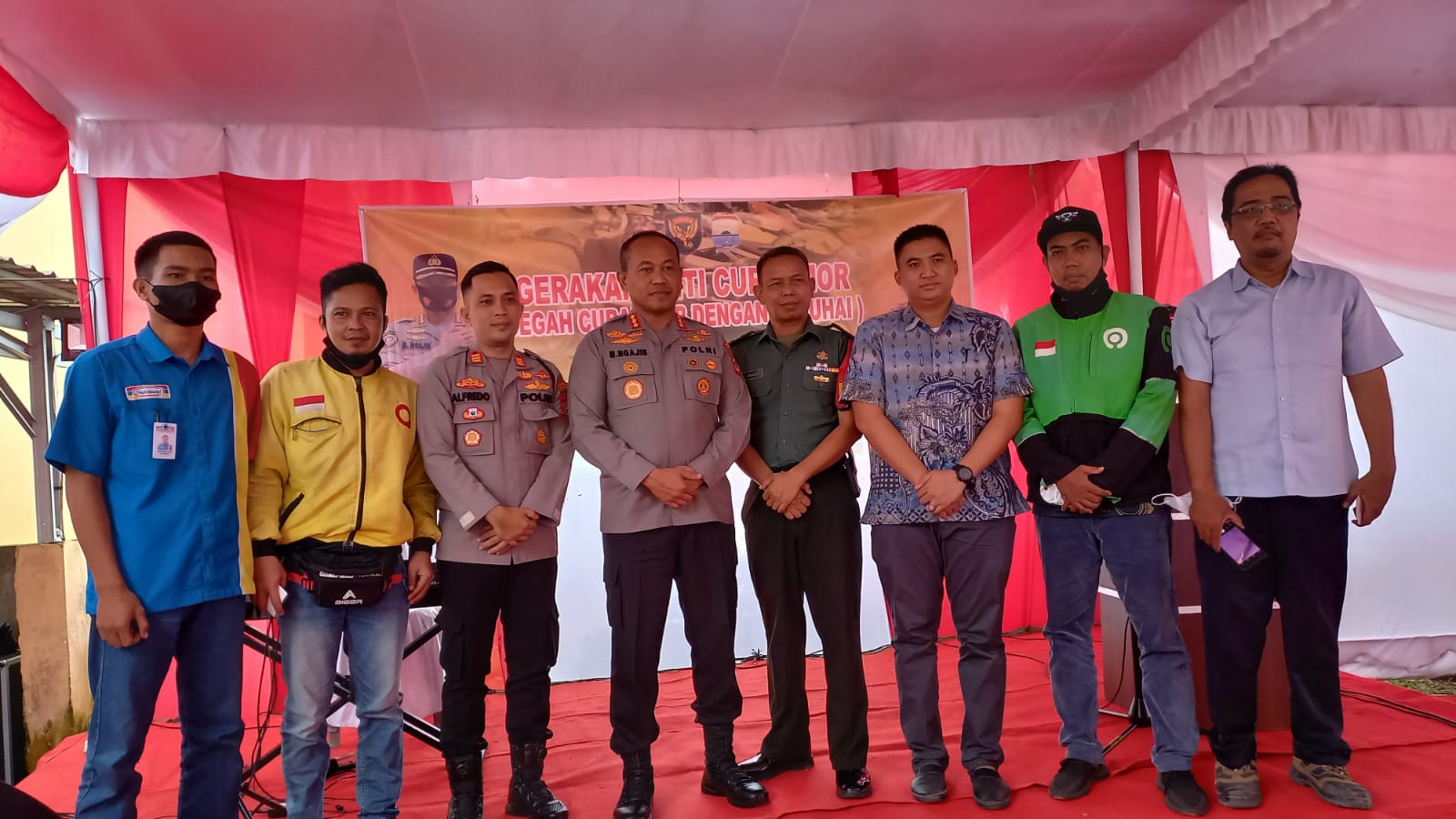 Kapolsek Kertapati Palembang, AKP Alfredo Hidayat saat peluncuran Prgoram ADUHAI
