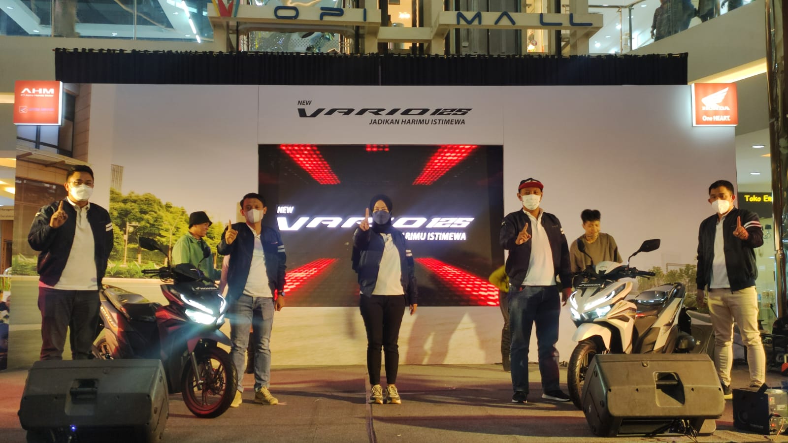 Peluncuran New Honda Vario 125, Sabtu (22/10) di atrium OPI Mall Palembang