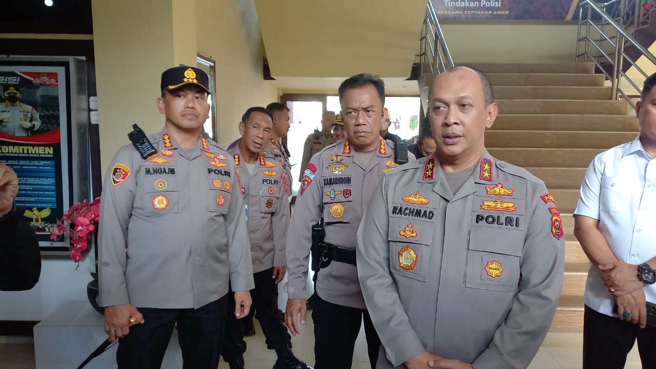Kapolda Sumatera Selatan (Sumsel), Irjen Pol A Rachmad Wibowo Sik saat kunjungan ke Polrestabes Palembang