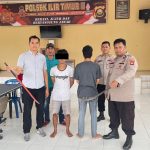 Tim Opsnal Unit Reskrim Polsek Ilir Timur mengamankan MF dan MK