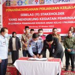 Penandatanganan Perjanjian Kerja Sama (PKS) dengan 11 mitra kerja, Kamis (27/10/2022)
