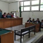 Suasana sidang di Pengadilan Negeri (PN) Palembang, Senin (31/10/2022)