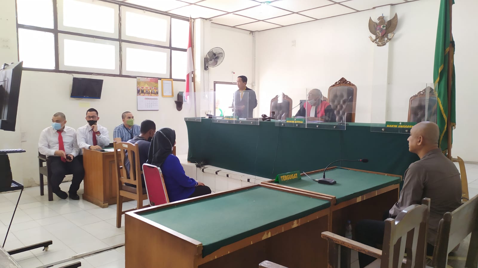 Suasana persidangan di Pengadilan Negeri (PN) Palembang, Jumat (4/11/2022)