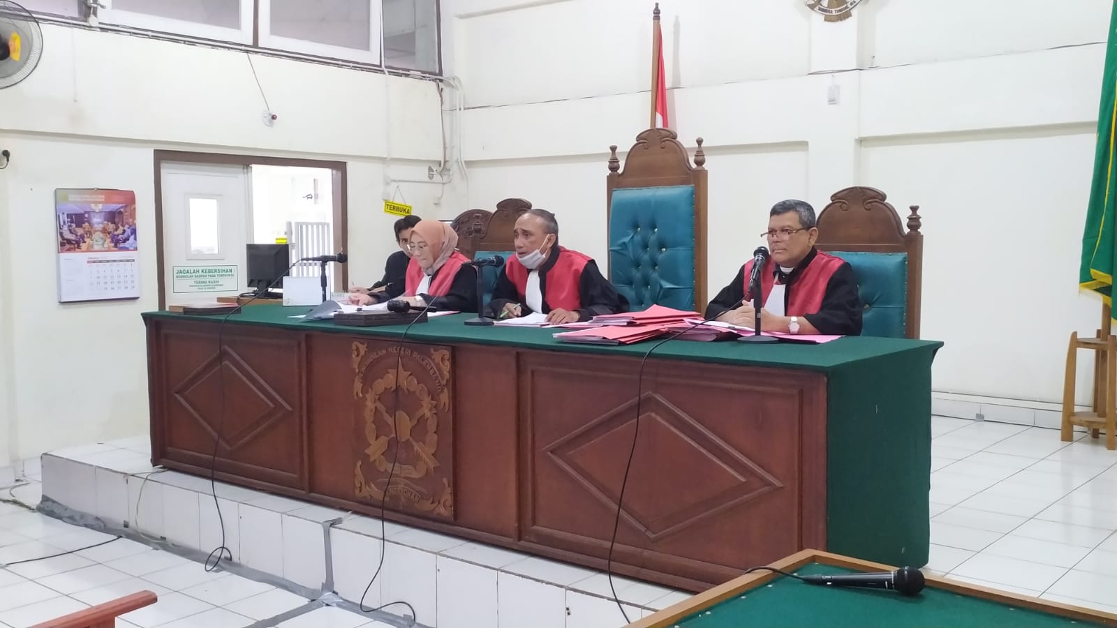 Suasana di Pengadilan Negeri (PN) Palembang, Selasa (8/11/2022)