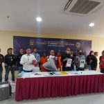 Direktur Ditreskrimum Polda Sumsel Kombes Pol M Anwar Reksowidjojo SIK SH saat menggelar konferensi pers, Kamis (10/11/2022)
