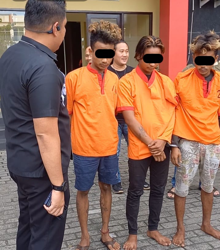 Tiga pelaku begal bermodus pengeroyokan diamankan polisi