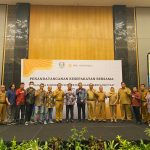 Penandatanganan MoU tentang Komoditas Sumber Daya Alam Berkelanjutan (KSDAB) antara Pemkab Banyuasin dan WRI Indonesia, Senin (14/11/2022)