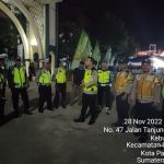 Polsek Sukarami Palembang melakukan pengamanan salah satu agenda Festival Seni Qasidah Tingkat Nasional ke XXVII