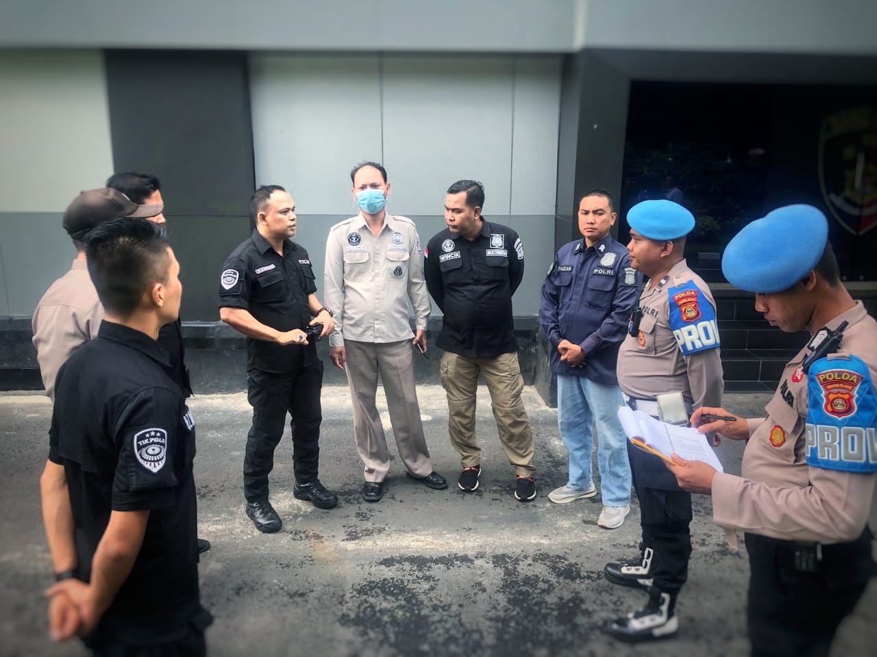 Satgas 3 ops ilegal drilling saat melaksanakan apel kesiapan,