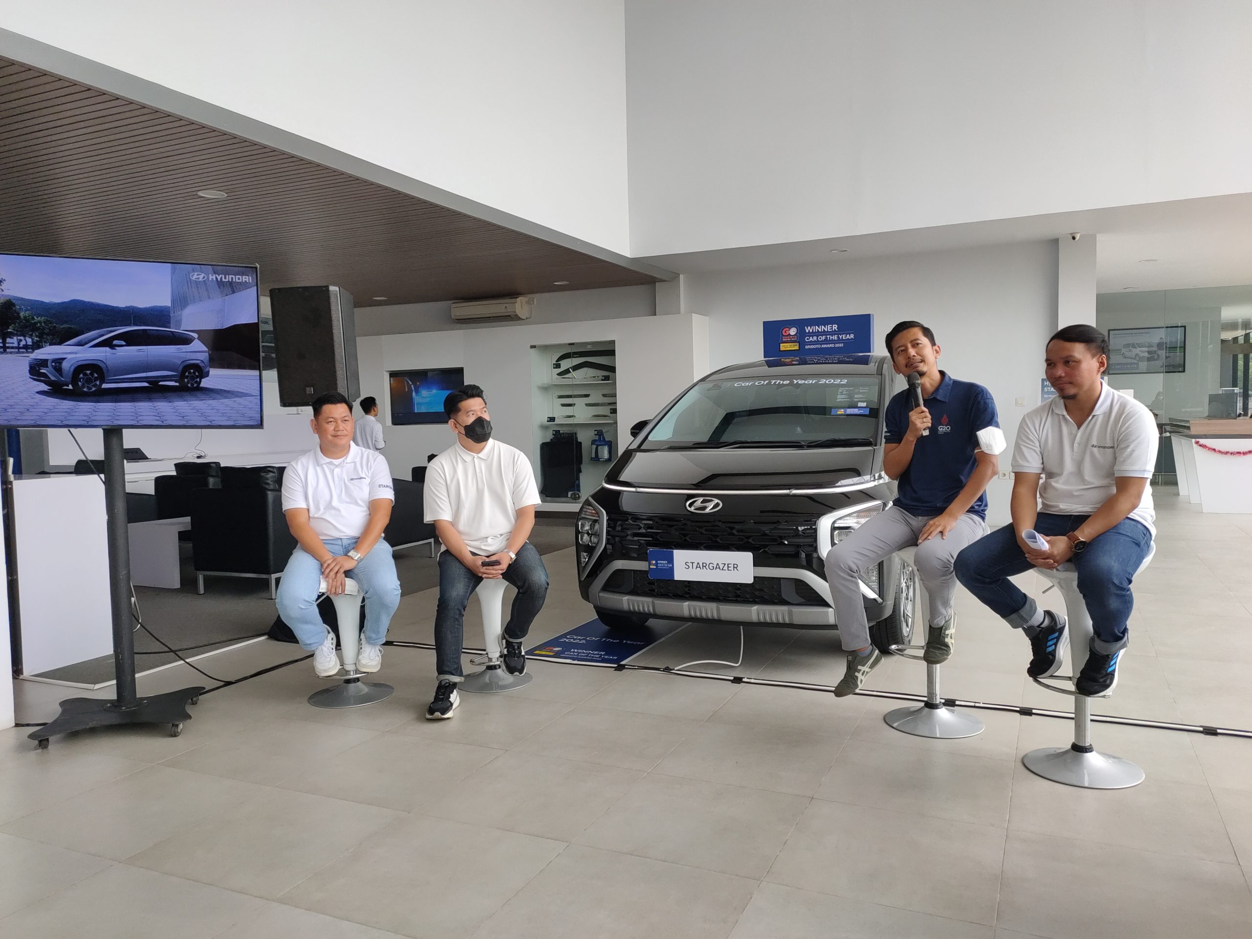 Hyundai Palembang menghadirkan Stargazer yang menjadi bintangnya di kelas MPV (Indodaily.co / Nefri Inge)