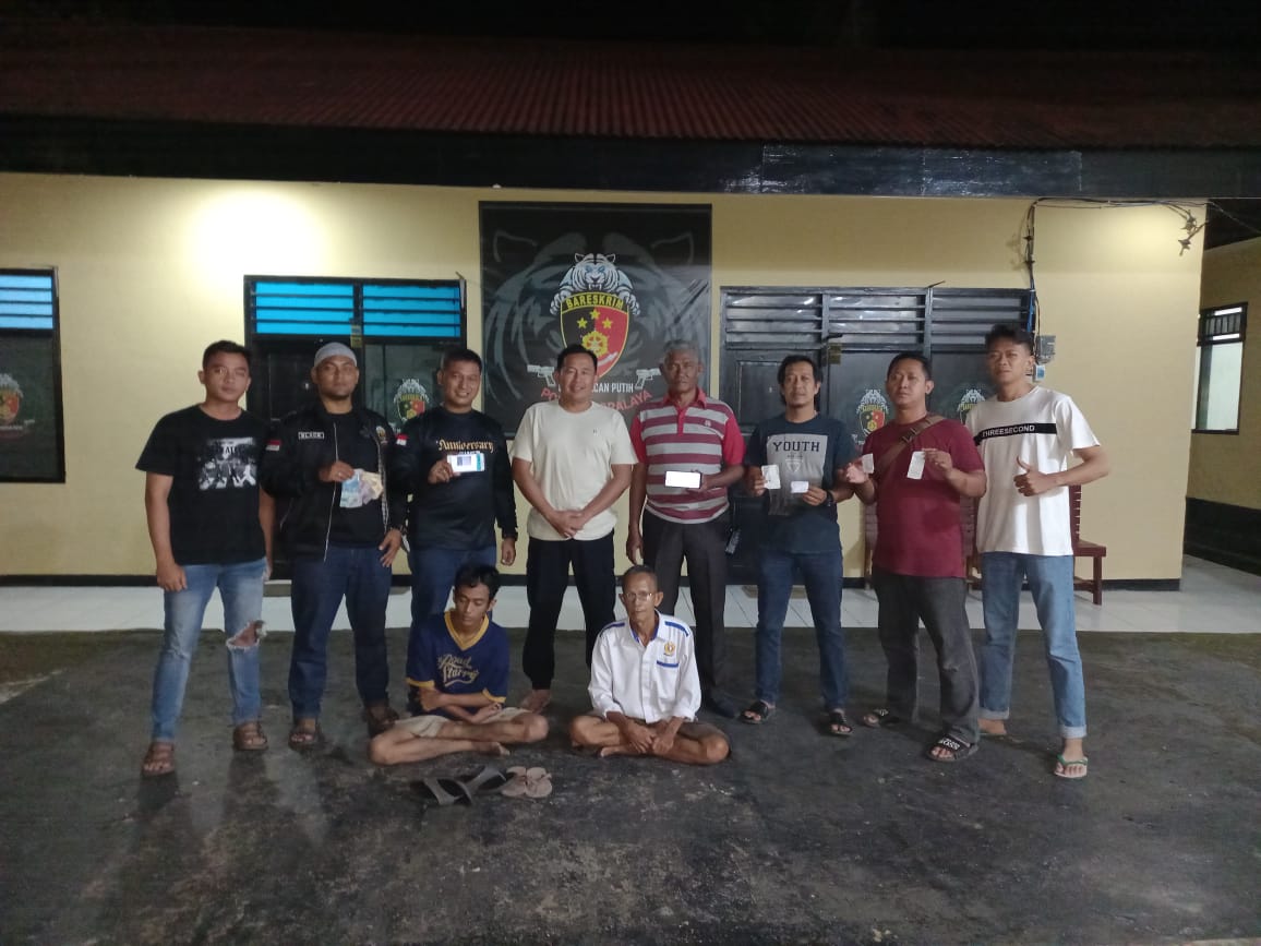 Team macan putih Polsek Indralaya berhasil meringkus Sikat Bandar Judi Online jenis Togel Hongkong Online