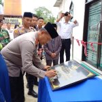 Kapolresta Palembang, Kombes Pol Mokhammad Ngajib saat meresmikan Mushola AN-NUR, Sabtu (10/12/2022)