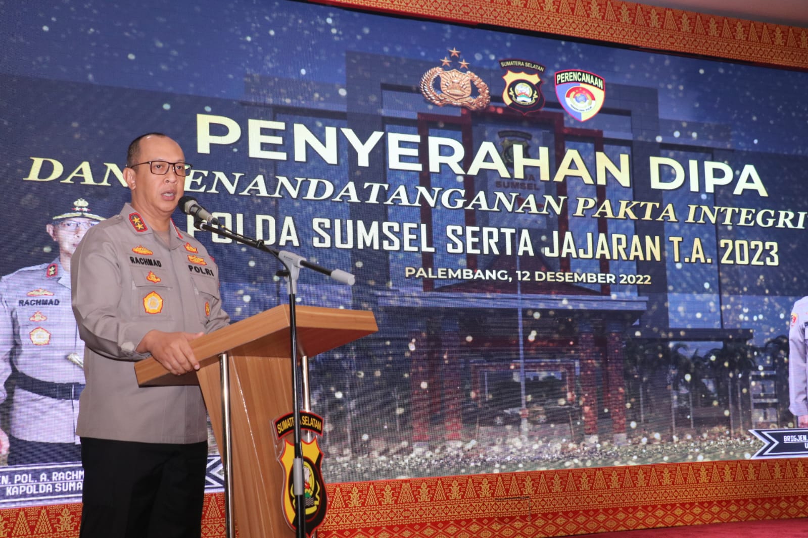 Kapolda Sumsel, Irjen Pol A Rachmad Wibowo SIK