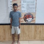 Fir, pengedar narkoba saat diamankan anggota satres narkoba Polrestabes Palembang