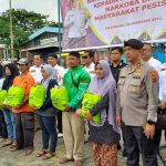 Polda Sumsel bersama dengan Bea Cukai,Badan Narkotika Nasional Provinsi (BNNP) Sumsel, LANAL Palembang hingga Kanwil DJBC Sumbagtim , menggelar apel patroli sinergitas di Lapangan Parkir Multi Purpose pelabuhan Boom Baru Palembang, Selasa (20/12/2022