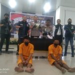 Polres Muba saat konferensi pers terkait penangkapan pelaku pengedar narkoba, Rabu (21/12/2022)