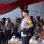 Kapolda Sumsel, Irjen Pol A Rachmad Wibowo saat apel gelar pasukan Operasi Lilin Musi 2022, Kamis (22/12/2022)