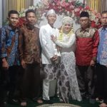 Respsi pernikahan Ketua DPD IWO Kabupaten Muba, Riansyah Putra dengan Fitriyani, Jumat (23/12/2022)