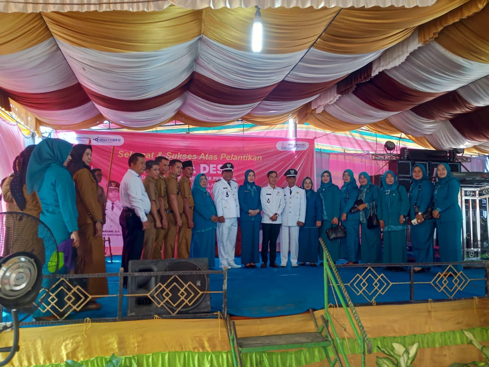 Kepala Desa Lubuk Sakti, SH Usaini Yausin usai dilantik Bupati Ogan Ilir, Panca Wijaya Akbar