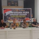 Kapolres Muba, AKBP Siswandi SIK SH MH saat konferensi pers, Kamis (29/12/2022) di Mapolres Musi Banyuasin