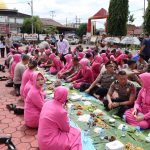 Kapolres Muba AKBP Siswandi saat makan siang bersama wartawan, Sabtu (31/12/2022)
