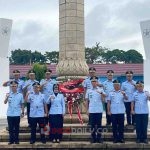 Lapas Perempuan Palembang saat ziarah tabur bunga di TMP Ksatria Ksetra Siguntang, Selasa (24/1/2023)