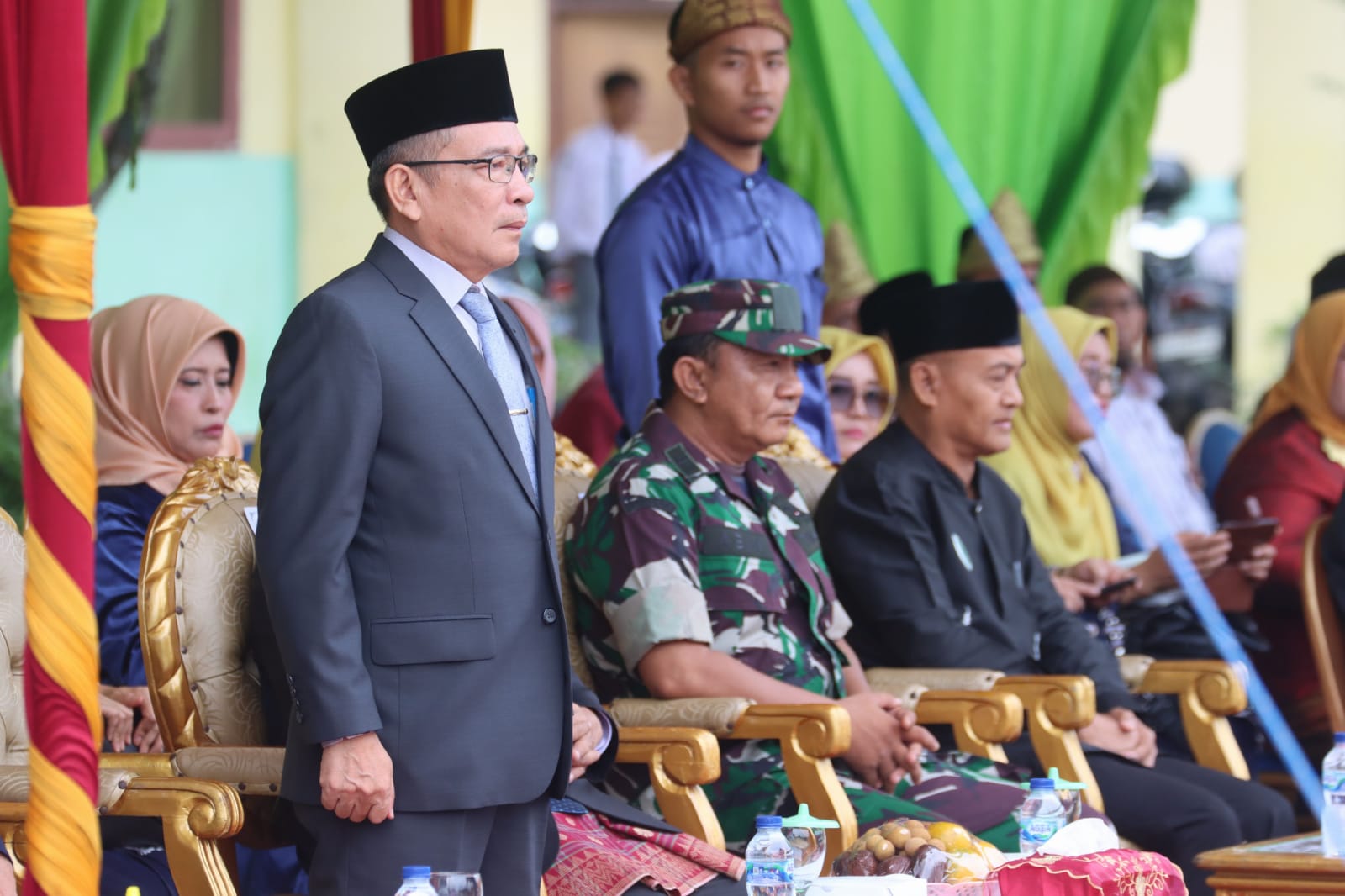 Upacara peringatan Hari Amal Bhakti (HAB) Kementerian Agama Republik Indonesia ke-77 di Kabupaten Musi Banyuasin, Rabu (3/1/22022)