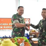 Suasana Acara syukuran yang berlangsung di Ruang Kehormatan Korem 044/Gapo (Lantai II), Jalan Jenderal Sudirman KM 4.5 Palembang, Selasa (3/1/2023). Foto: Ist./Indodaily.co