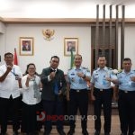 Kakanwil Sumsel, Dr Ilham Djaya saat audiensi dengan Kepala Badan Pengawas Keuangan dan Pembangunan (BPKP) Provinsi Sumsel