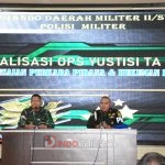 Sosialiasi operasi Gaktib dan Yustisi kepada Prajurit dan PNS Kodam II/Sriwijaya