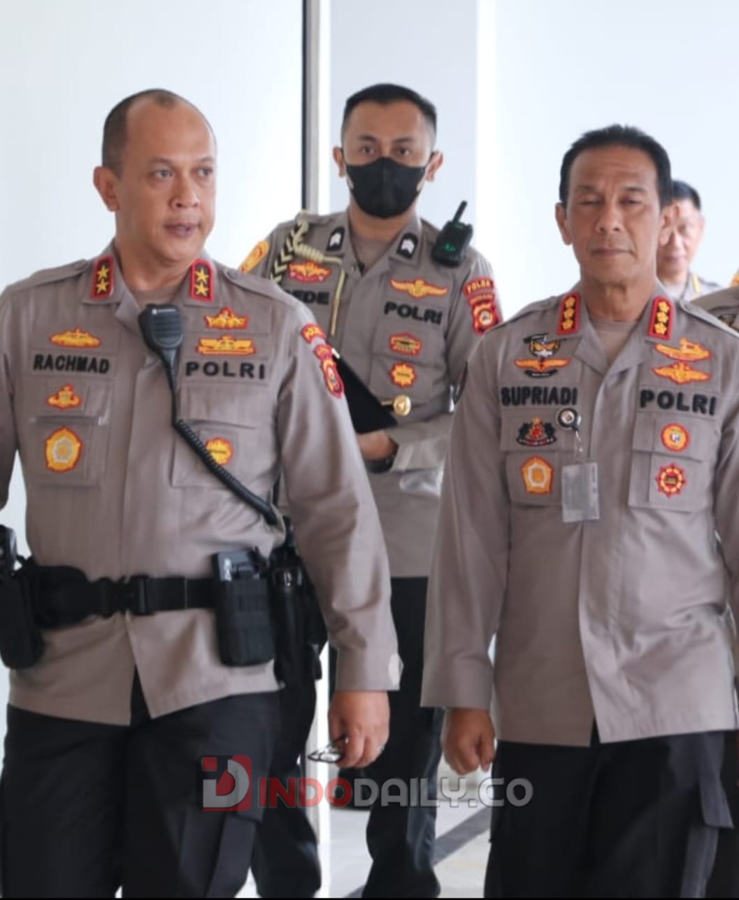 Kapolda Sumsel, Irjen Pol A Rachmad Wibowo SIK bersama Kabid Humas, Kombes Pol Drs Supriadi MM