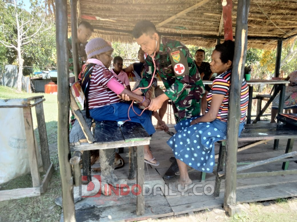 Pos Kesehatan Gratis bagi masyarakat Papua di Pos Kelila Distrik Kelila, Kabupaten Mamberamo Tengah, Provinsi Papua Pegunungan