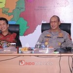 Kapolda Sumsel saat audiensi dengan Ketua KPU Provinsi Sumsel dan komisioner KPU Sumsel, Selasa (10/1/2023)