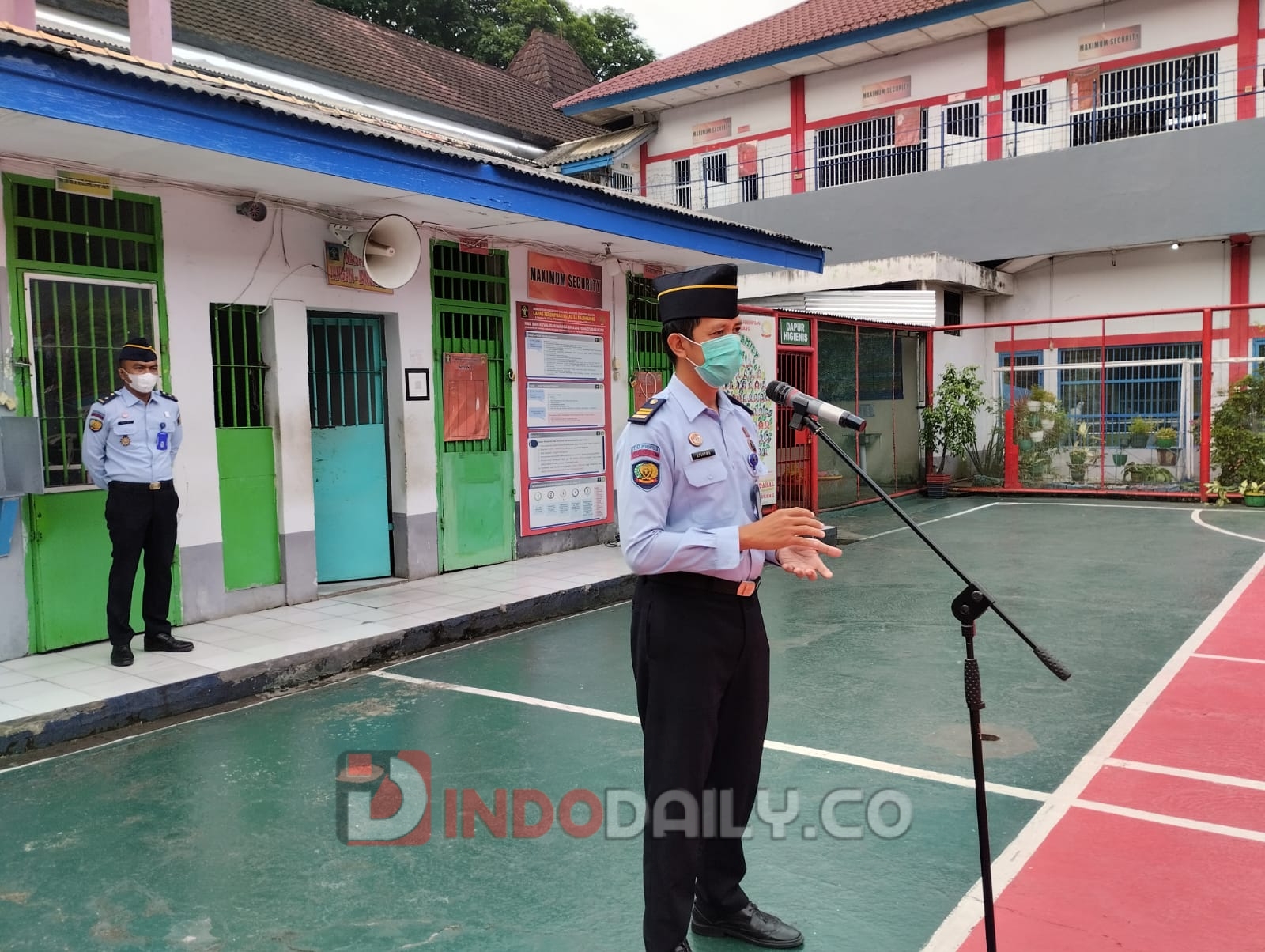 Suasana apel pagi hari ini Selasa (10/01/23) di Lapas Perempuan Palembang Kanwil Kemenkumham Sumsel