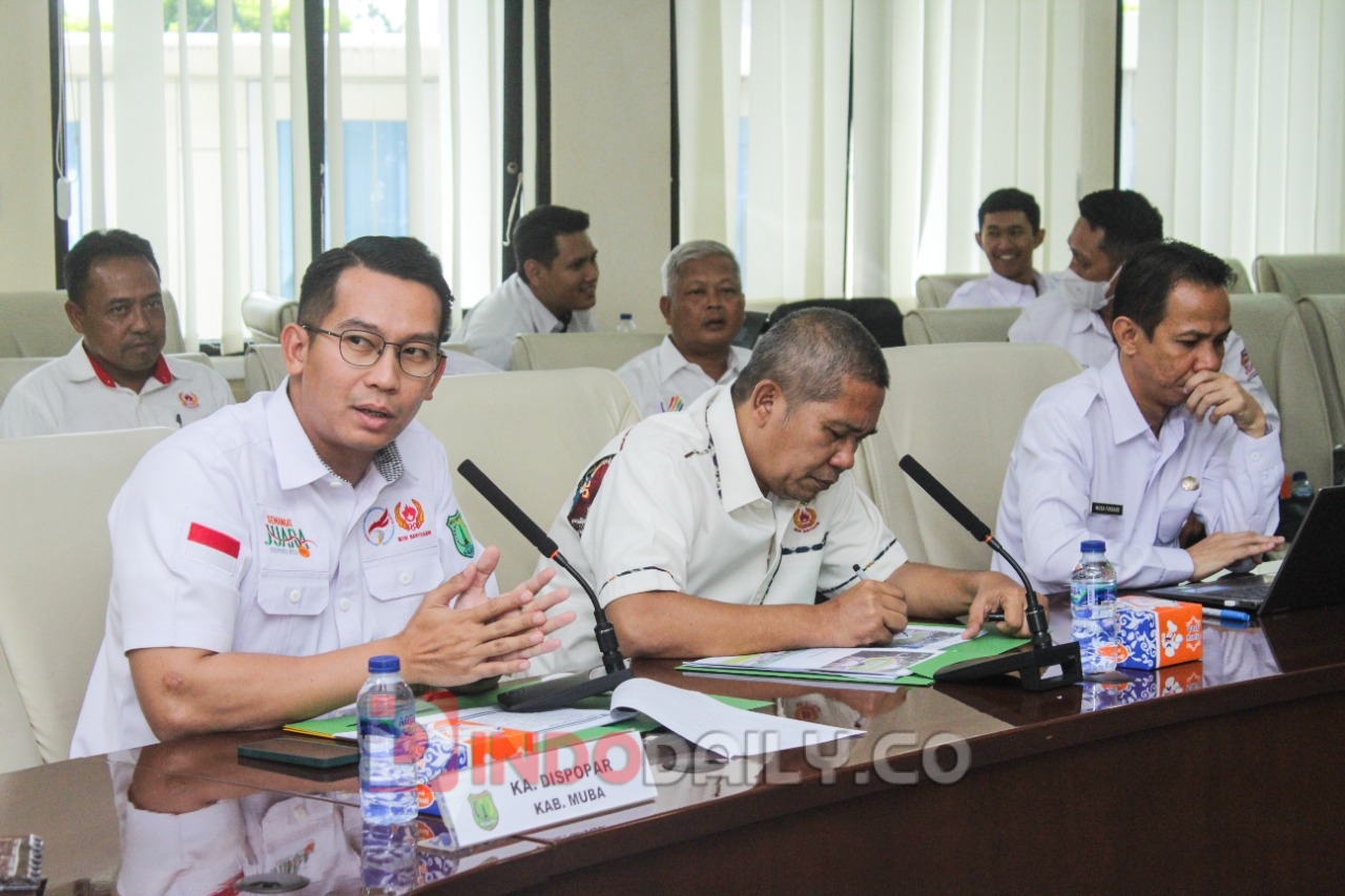 Rapat persiapan sebagai Tuan Rumah pada Liga 3 Persatuan Sepak Bola Seluruh Indonesia (PSSI) Zona Sumatera Selatan, Rabu (11/1/2023) di Ruang Rapat Serasan Sekate