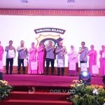 Kapolda Sumsel Irjen Pol A Rachmad WIbowo SIK dalam kegiatan kenal pamit PJU Polda Sumsel dan Kapolres Jajaran Polda Sumsel, Kamis (12/1/2023) di auditorium lantai 7 Gedung Utama Presisi Mapolda Sumsel