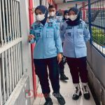 Kalapas Perempuan Kelas IIA Palembang Kemenkumham Sumsel, Ike Rahmawati dan jajaran turun langsung saat pengecekan blok hunian pasca pemindahan 2 orang napi dengan kategori narapidana beresiko tinggi, Kamis (12/1/2023)
