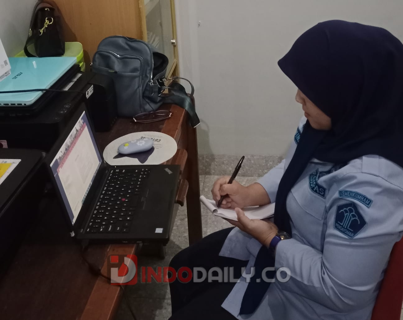 apas Perempuan Palembang mengikuti Sosialisasi yang diwakili oleh dokter lapas dr. Windy Kirani, Kamis (12/1/2023)