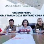 anwil Kemenkumham Sumsel mengikuti acara podcast Obrolan Perancang (Opera) yang diselenggarakan Direktorat Jenderal Peraturan Perundang-undangan, Jumat (13/1/2023