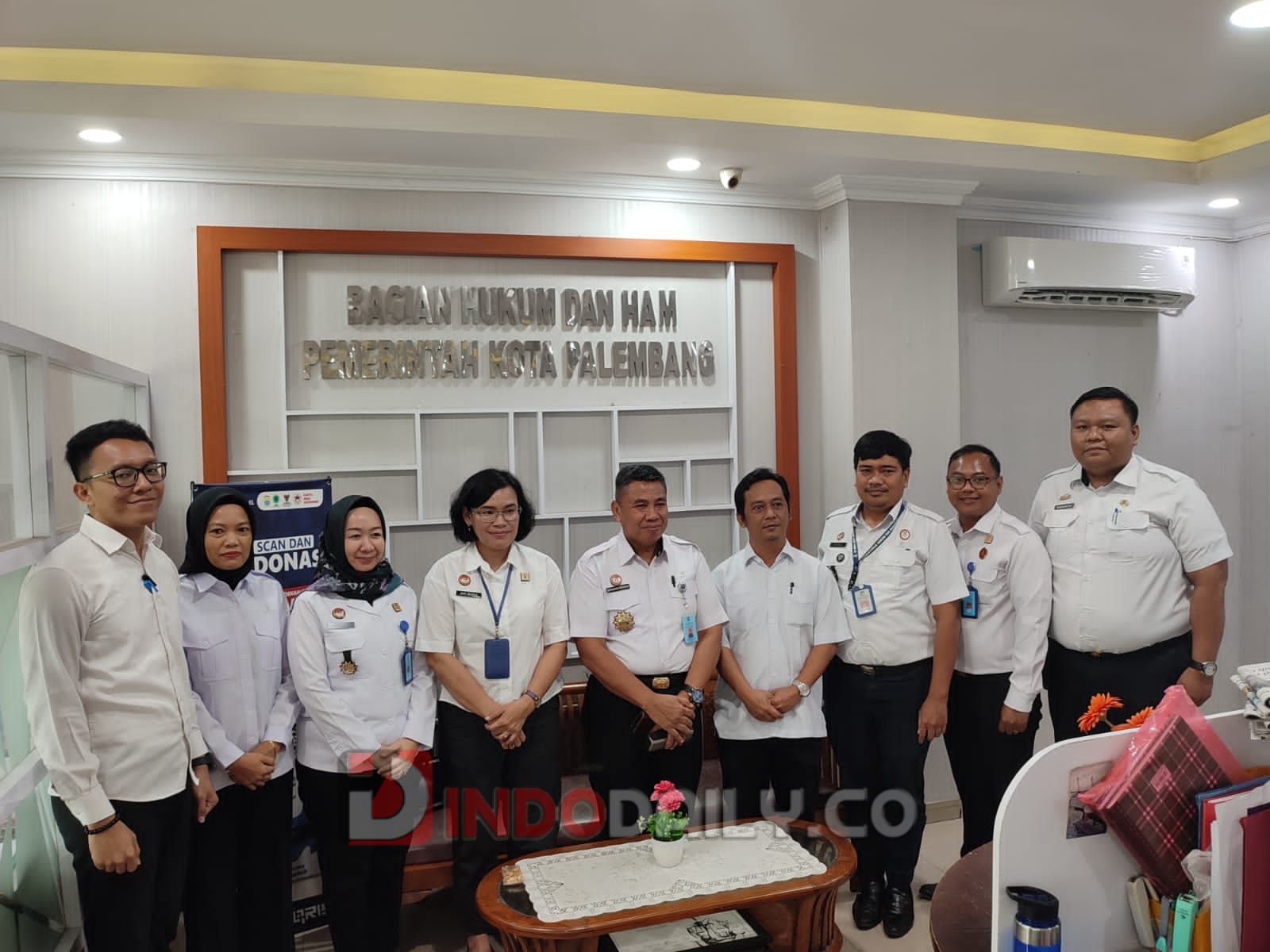 Kadiv Pelayanan Hukum dan HAM, Kanwil Kemenkumham Sumsel, Parsaoran Simaibang usai Koordinasi Teknis Pelaksanaan Pelayanan Hukum dan HAM ke Bagian Hukum Kota Palembang