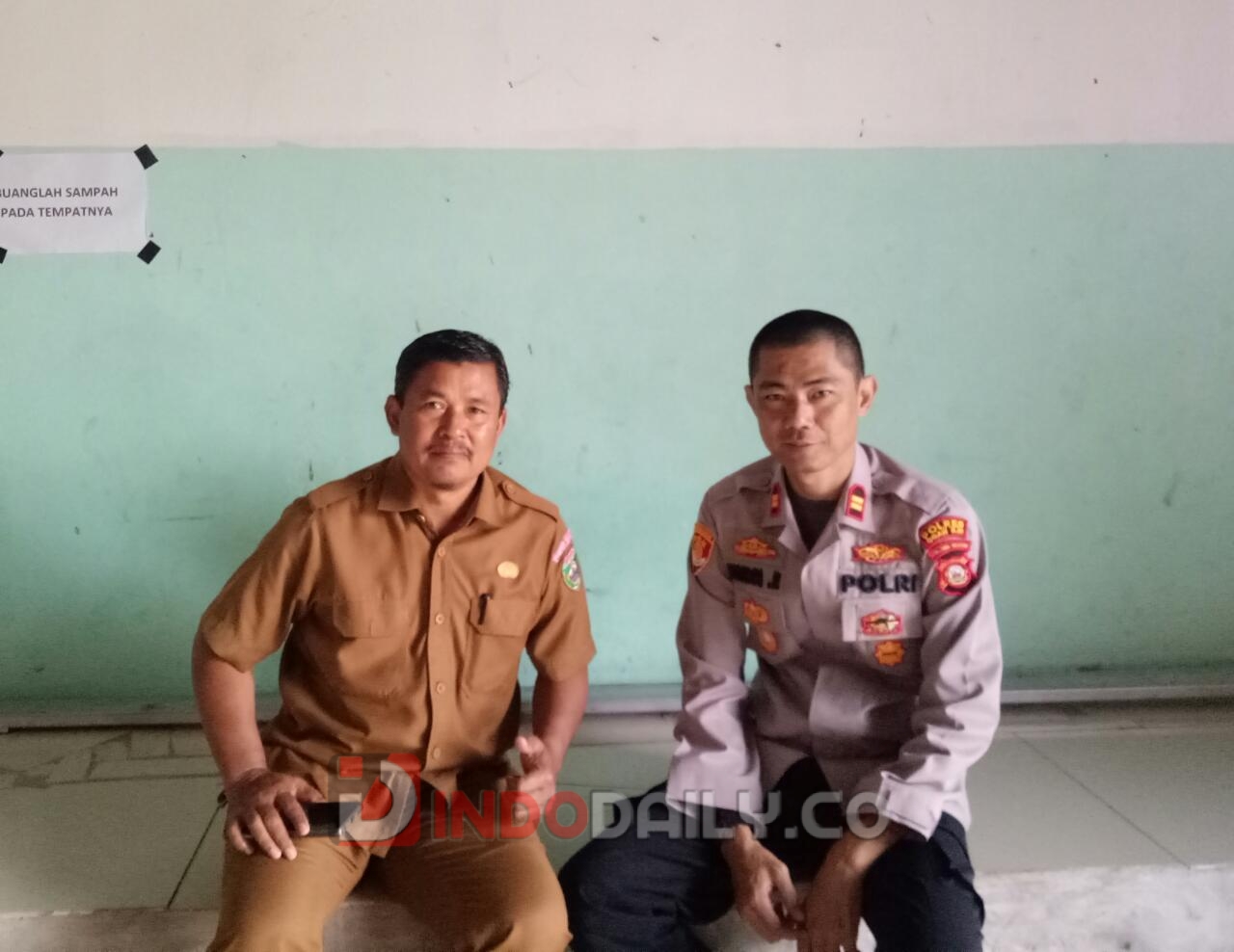 Dwiyono Kepsek SMK 1 Muara Kuang dan Kapolsek Muara Kuang