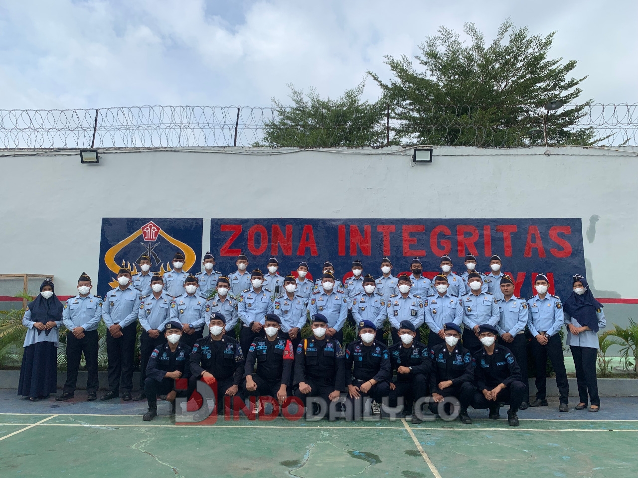Lapas Sekayu Kanwil Kemenkumham Sumsel lakukan penandatanganan komitmen bersama Zona Integritas di Lapangan Tembak Lapas Sekayu, Rabu (18/1/2023) pagi.