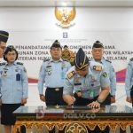 Penandatanganan Pencanangan Pembangunan ZI, Rabu (18/1/1/2023)