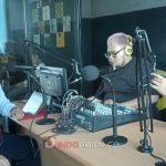 Dirresnarkoba Polda Sumsel Kombes Pol Heru Agung Nugroho SIK melalui AKBP Minal Alkarhi SH MH saat Talk Show di Radio 95,1 Trak FM Palembang Rabu (18/1/2023) pagi.